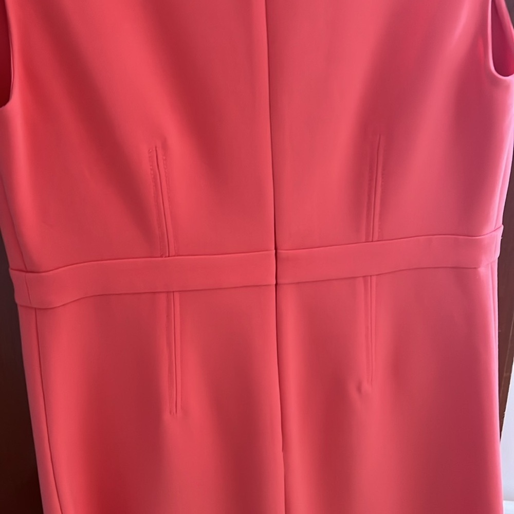 Diane von Furstenberg melon sleeveless sheath midi dress size 4 - Picture 6 of 9